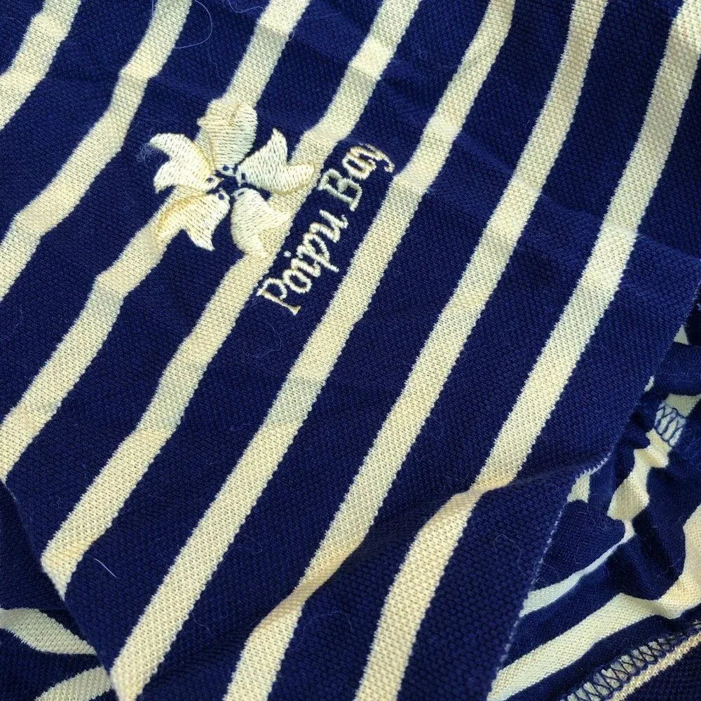 VTG RALPH LAUREN POLO GOLF Poipu Bay Polo Shirt XL Striped Golf Course Hawaii